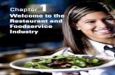 Welcome to the Restaurant and Foodservice Industry