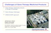 Challenges of Gene Therapy Medicinal Products
