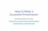 How to Make a Successful Presentation - UW Faculty Web Server