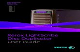 Xerox LightScribe Disc Duplicator User Guide