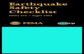 Earthquake Safety Checklist - Disasters and Emergency Management