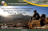 Response Program (CERP) Training Template