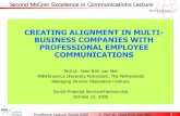 CREATING ALIGNMENT IN MULTI- BUSINESS COMPANIES WITH PROFESSIONAL