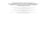 MEASURING HOUSEHOLD RESILIENCE TO FOOD INSECURITY: APPLICATION TO