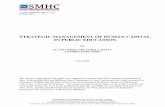 STRATEGIC MANAGEMENT OF HUMAN CAPITAL IN PUBLIC EDUCATION - SMHC