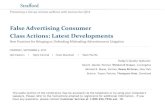 False Advertising Consumer Class Actions: Latest Developments