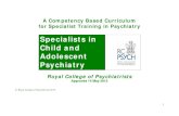 Specialists in Child and Adolescent Psychiatry