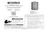 COMMERCIAL GAS WATER HEATER
