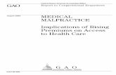 GAO-03-836 Medical Malpractice: Implications of Rising Premiums on