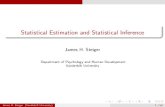 Estimation and Statistical Inference