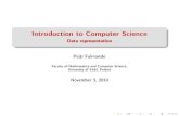 Introduction to Computer Science - Wydzia‚ Matematyki i Informatyki