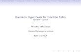 Riemann Hypothesis for function fields Bombieri's proof