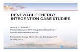 RENEWABLE ENERGY INTEGRATION CASE STUDIES