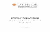Medicine/ Pediatric Training Program Procedures Manual 2011