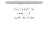 Employee Handbook 2011-B - Yankee Rebel Tavern on Mackinac Island