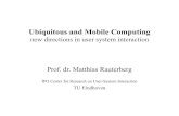 Ubiquitous and Mobile Computing