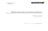 White paper: Bidirectional printer communication
