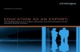 EDUCATION AS AN EXPORT