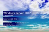 Windows Server 2012 Essentials - KW Support & Consulting LLC