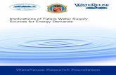 Implications of Future Water Supply Sources for Energy Demands