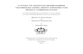 a study of adaptive beamforming techniques using smart antenna for mobile communication