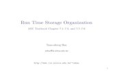 Run Time Storage Organization