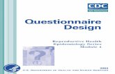 Questionnaire Design Reproductive Health Series Module 4