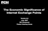 The Economic Signiï¬cance of Internet Exchange Points