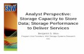 Analyst Perspective: Storage Capacity to Store Data; Storage