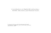 Consultation on Digital Broadcasting : Mobile Television and