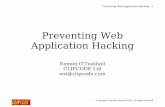 Preventing Web Application Hacking
