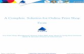 A Complete Solution for Online Print Shop