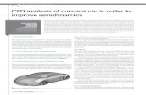 CFD analysis of concept car in order to improve aerodynamics