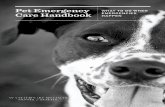 Pet Emergency WHAT TO DO WHEN Care Handbook EMERGENCIES HAPPEN