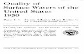 Quality of Surface Waters of the United States 1950