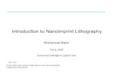 Introduction to Nanoimprint Lithography - Georgia Tech | Cleanroom