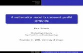 A mathematical model for concurrent parallel computing