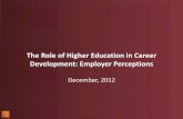 The Role of Higher Education in Career Development: Employer