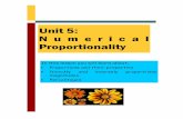 Unit 5: N u m e r i c a l Proportionality...Unit 5:N u m e r i c a l Proportionality In this lesson you will learn about: ð•Proportions and their properties ð•Directly and inversely