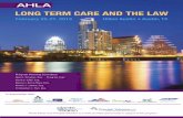 LONG TERM CARE AND THE LAW - The American Health Lawyers Association