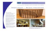 Staircases â€“ Brass Handrails - EDL Architectural Metalwork