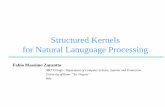 Structured Kernels for Natural Lanuguage Processing