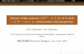 Steiner triple systems S(2m 1 3 of 2-rank
