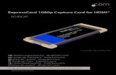 ExpressCard 1080p Capture Card for HDMI®