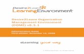 Desire2Learn Organization Management Environment (DOME) v8.3