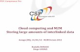 Cloud computing and M2M Storing large amounts of interlinked data