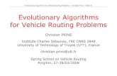 Evolutionary Algorithms for Vehicle Routing Problems