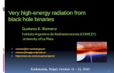 Very high-energy radiation from black hole binaries