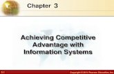 3 Achieving Competitive Advantage with Information Systems