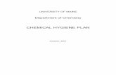 CHEMICAL HYGIENE PLAN - UMaine Chemistry Department